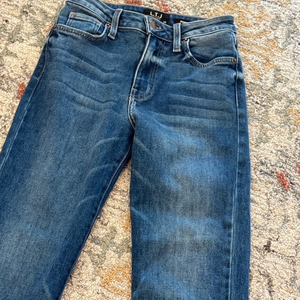 L.T.J. Letter to Juliet Siena Los Angeles Blue Straight Leg Ankle Women's Jeans - Picture 4 of 14
